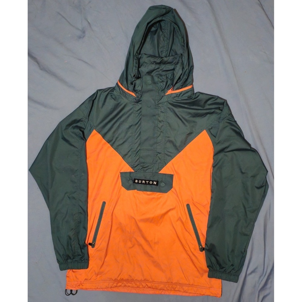 Burton Vtg Men's Standard Freelight Jacket Orange/Gray Med. Surfing Snowboarding
